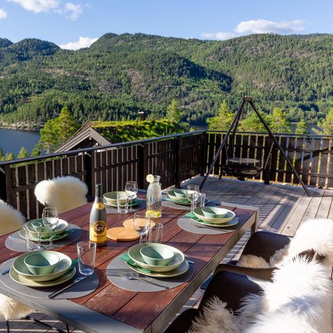 FERIENHAUS 6 Personen - Moose Lodge | Mit Sauna & Wasserblick