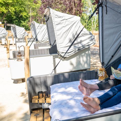 AUßERGEWÖHNLICHE UNTERKUNFT 2 Personen - Lagoon-Schlafstrandkorb