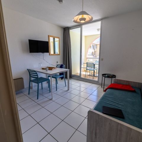 Apartement 3 Personen - "Vue Port" 1 Zimmer - Babybettbetreuung nicht möglich