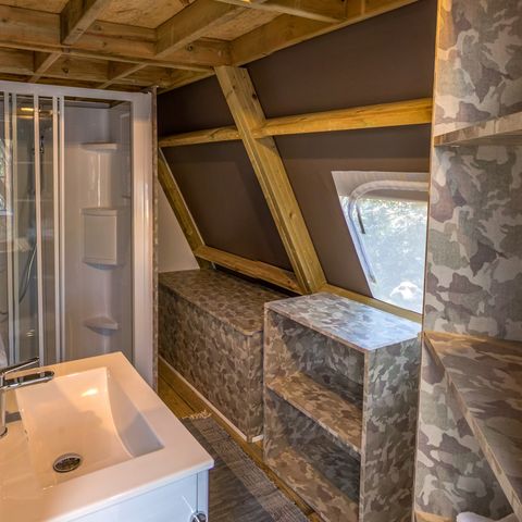 Zelt 4 Personen - Lodge-Zelt mit zwei Schlafzimmern (2+2)