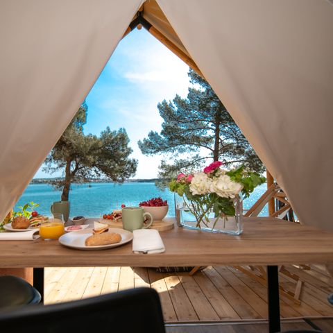 Zelt 4 Personen - Safarizelt mit zwei Schlafzimmern (2+2)