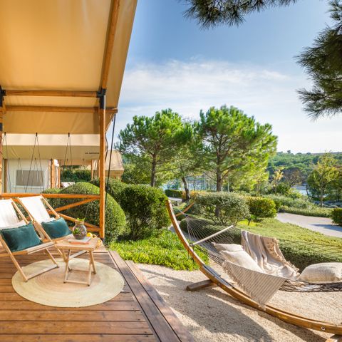 Zelt 4 Personen - Premium-Safari-Loft-Zelt mit zwei Schlafzimmern (2+2)