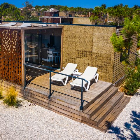 Mobilheim 5 Personen - Camping Home Grün