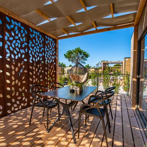 Mobilheim 5 Personen - Camping Home Grün