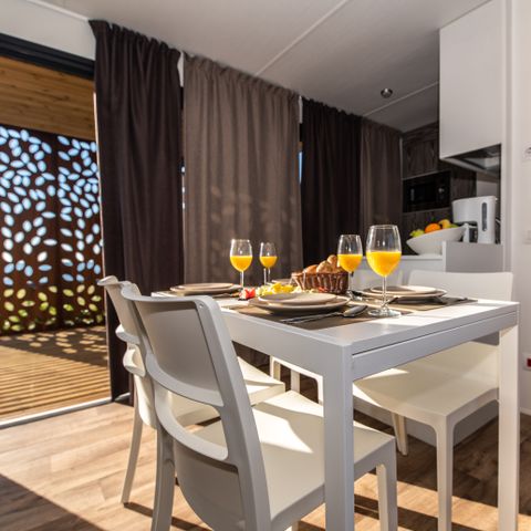 Mobilheim 5 Personen - Camping Home Grün