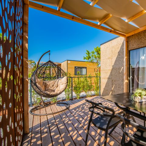 Mobilheim 5 Personen - Camping Home Grün