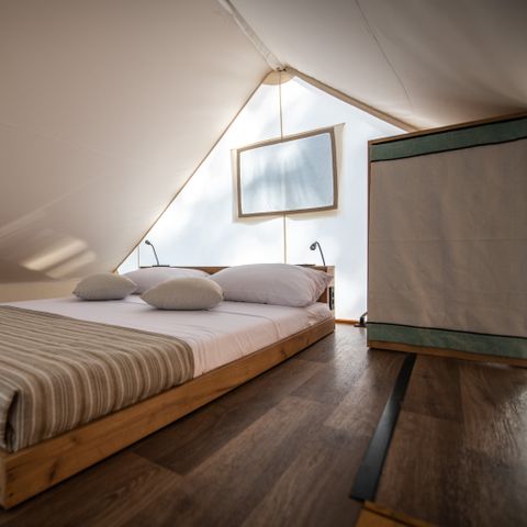 Zelt 4 Personen - Glamping-Safari-Loft-Zelt mit zwei Schlafzimmern - Meerblick