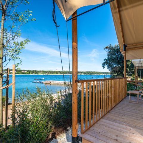 Zelt 4 Personen - Glamping-Safari-Loft-Zelt mit zwei Schlafzimmern - Meerblick