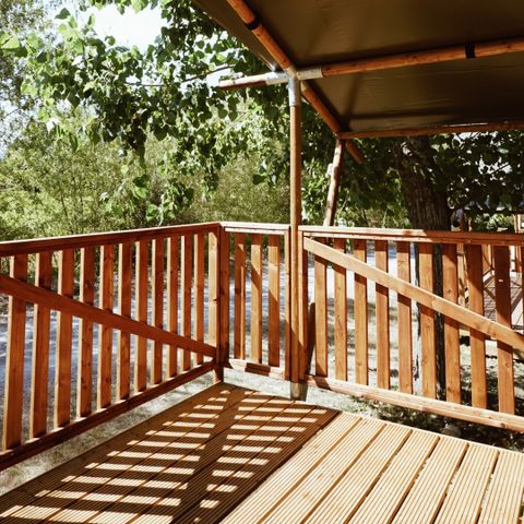 Safarizelt 4 Personen - einschließlich sanitärer Einrichtungen