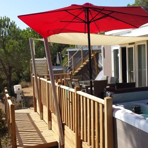 Mobilheim 4 personen - Ramatuelle – - VIP Cap Deseo – 34 m² – Meerblick und Whirlpool