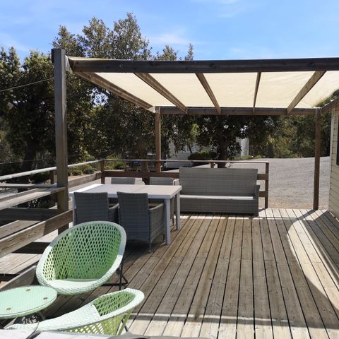 Mobilheim 4 personen - Esterel – - VIP Confort - EVO – 29 m² – Meerblick und Whirlpool