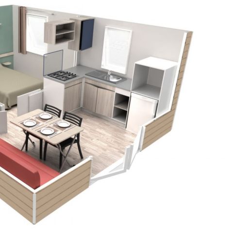 Mobilheim 2 personen - Agay – EVO 20 m² Komfort / klimatisiert Meerblick