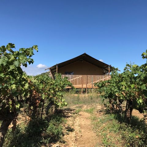 Safarizelt 6 Personen - einschließlich sanitärer Einrichtungen