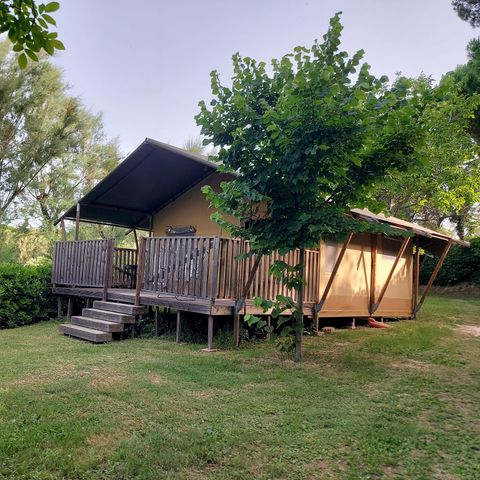 Safarizelt 4 Personen - einschließlich sanitärer Einrichtungen