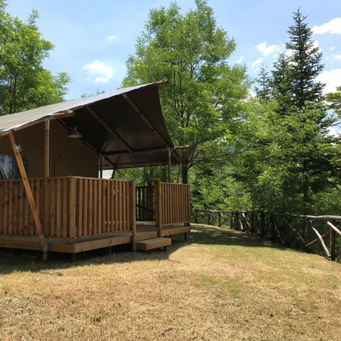 Safarizelt 4 Personen - einschließlich sanitärer Einrichtungen