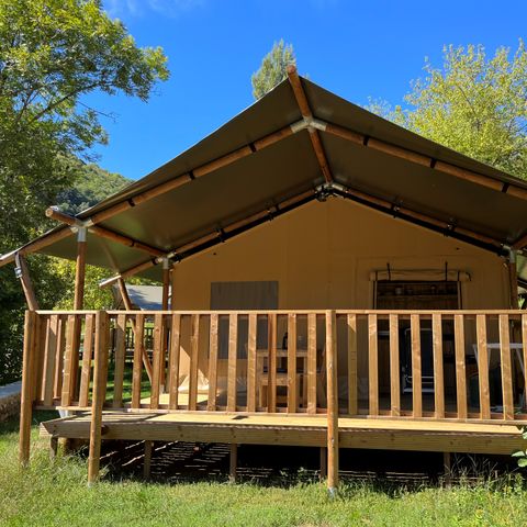 Safarizelt 4 Personen - einschließlich sanitärer Einrichtungen