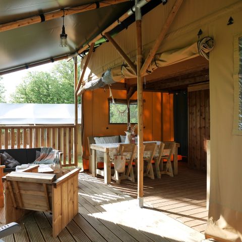 Safarizelt 6 personen - Unterkunft inkl. Sanitäranlagen