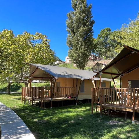 Safarizelt 4 Personen - einschließlich sanitärer Einrichtungen