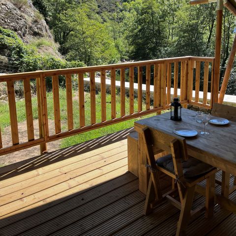 Safarizelt 4 Personen - einschließlich sanitärer Einrichtungen