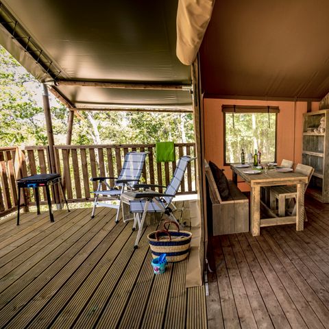 Safarizelt 4 Personen - inkl. Sanitäranlagen (ADVENTURE)