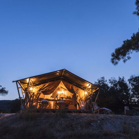 Safarizelt 4 Personen - inkl. Sanitäranlagen und Klimaanlage (ADVENTURE COMFORT)