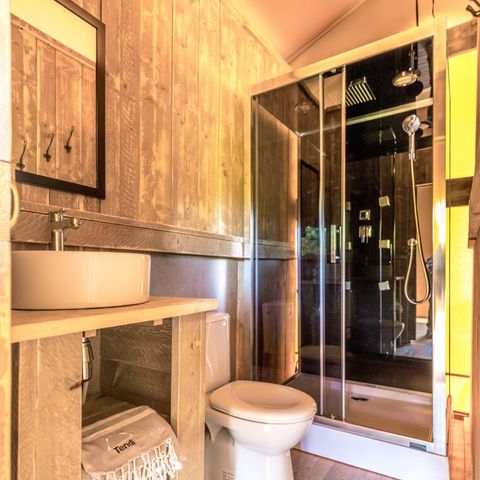 Safarizelt 4 Personen - inkl. Sanitäranlagen und Klimaanlage (ADVENTURE COMFORT)