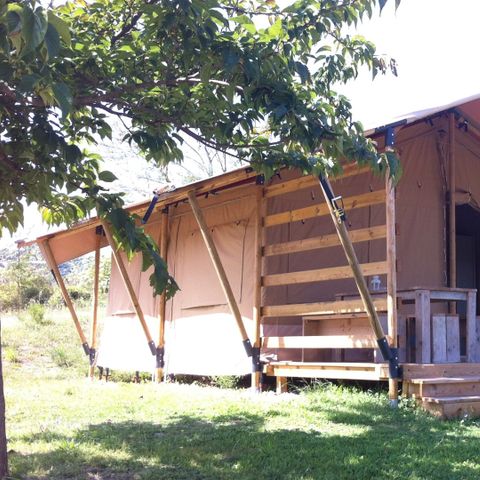 Safarizelt 6 Personen - einschließlich sanitärer Einrichtungen