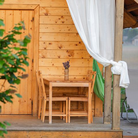 Chalet 4 Personen - Wooden house HIS, 22m² - Private Toilette, Sink & Outdoor Tub