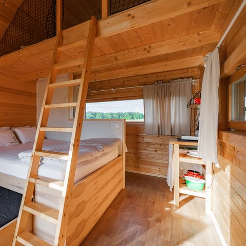 Chalet 4 Personen - Wooden house HIS, 22m² - Private Toilette, Sink & Outdoor Tub