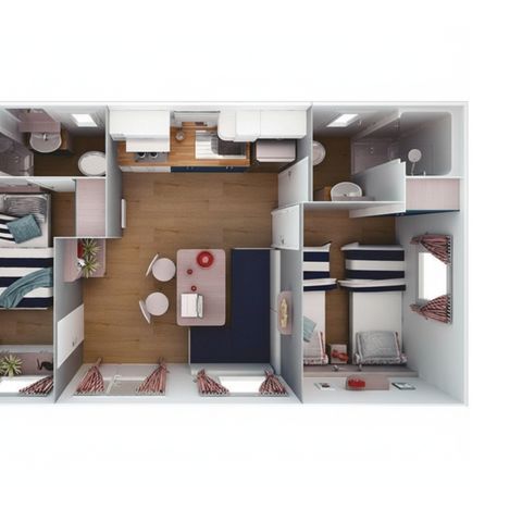 Mobilheim 5 personen - Mobilheim Dalmacija Living 400