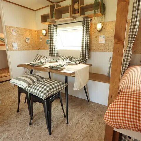 AUßERGEWÖHNLICHE UNTERKUNFT 4 Personen - Tiny House | 2 Zi. | 4 Pers. | Erhöhte Terrasse | 1 Bad | Klimaanlage