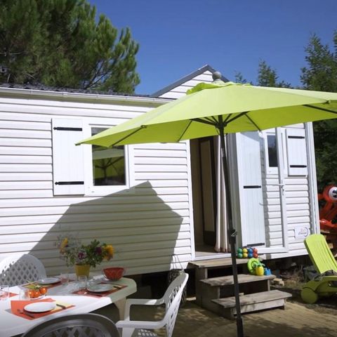 Mobilheim 4 Personen - Mobilheim 24m² / 2 Zimmer - Terrasse am Boden - 2 ERWACHSENE ODER 2 ERWACHSENE +2 KINDER