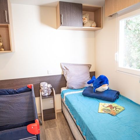 Mobilheim 4 Personen - Cottage Grand Confort Glenans 31m² - 2 Zimmer / Terrasse am Boden