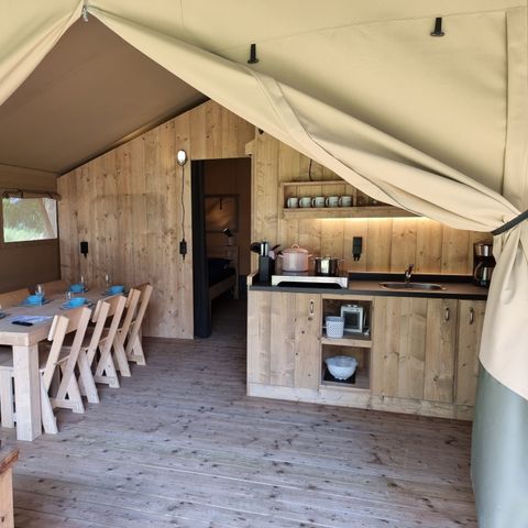 Safarizelt 5 personen - Luxus-Lodge inkl. Sanitäranlagen
