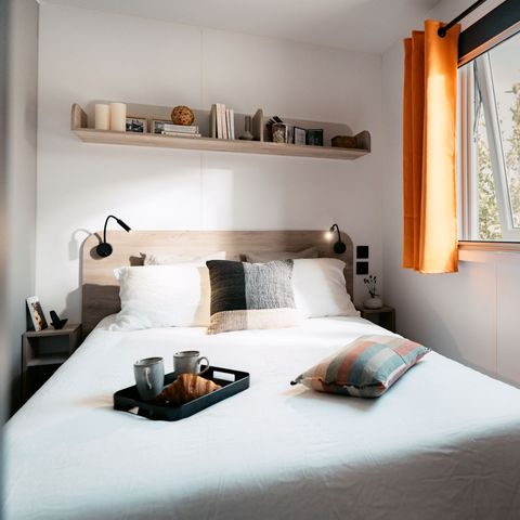 Mobilheim 2 Personen - Mobilheim Confort - 1 Schlafzimmer - halbüberdachte Terrasse