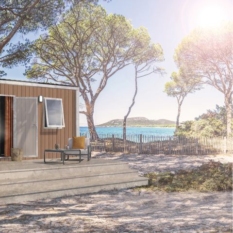 Mobilheim 2 Personen - Mobilheim Confort - 1 Schlafzimmer - halbüberdachte Terrasse