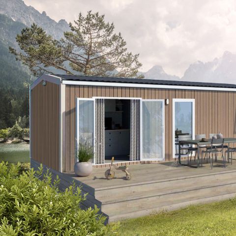 Mobilheim 4 Personen - Mobilheim Confort - 2 Zimmer - halbüberdachte Terrasse