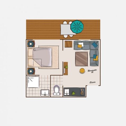 Studio 3 Personen - Kleines Studio