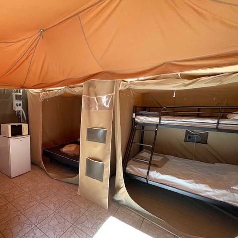 Zelt 5 Personen - Ausgestattetes Zelt - 2 Zimmer