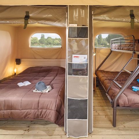 Zelt 5 Personen - Ausgestattetes Zelt - 2 Zimmer