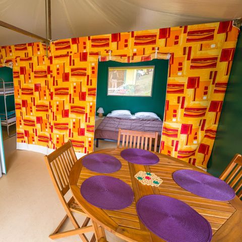 Zelt 5 Personen - Kanada Komfort mit Duschkabine und Toilette