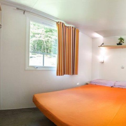 Mobilheim 4 Personen - Premium Capucine - 2 Zimmer + halbüberdachte Terrasse
