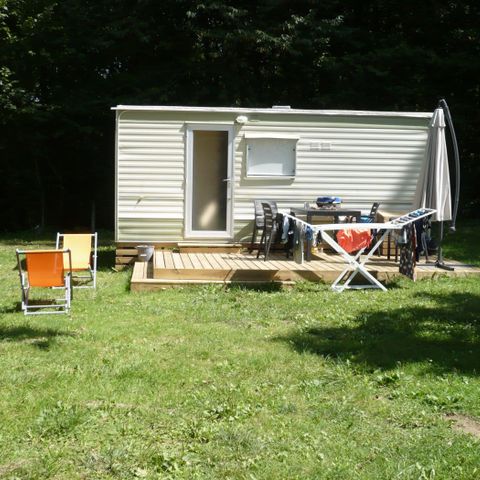 Mobilheim 4 Personen - Tilleul Eco (2 Erwachsene + 2 Kinder) - 2 Zimmer ohne Sanitäranlagen + Terrasse 12.50m².