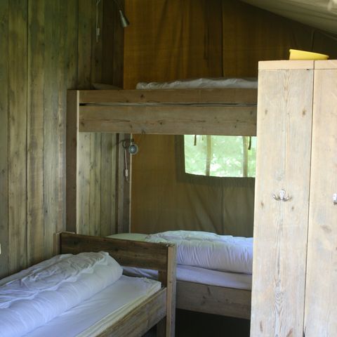 Safarizelt 5 Personen - Strandheem Lodge Glamping mit privaten sanitären Anlagen