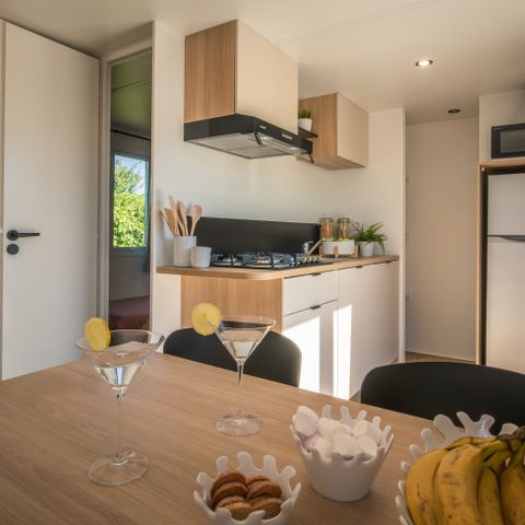 Mobilheim 4 Personen - 2 Zimmer - überdachte Terrasse - Komfort