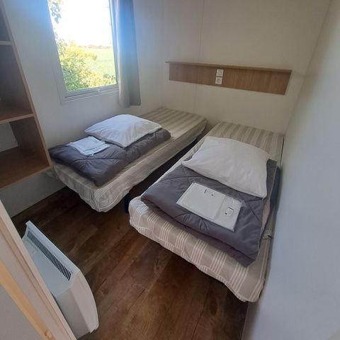 Mobilheim 4 Personen - 2 Zimmer - überdachte Terrasse - Komfort
