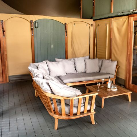 Safarizelt 8 Personen - Königslodge mit Whirlpool