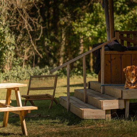 Safarizelt 5 personen - Bos Escape - Ofen & Whirlpool