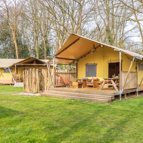 Safarizelt 5 personen - Bos Escape - Ofen & Whirlpool