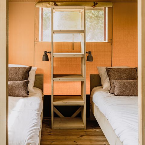 Safarizelt 6 personen - Stille Heide - Ofen & Whirlpool
